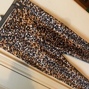 Small Disco Pants in watercolor Cheetah